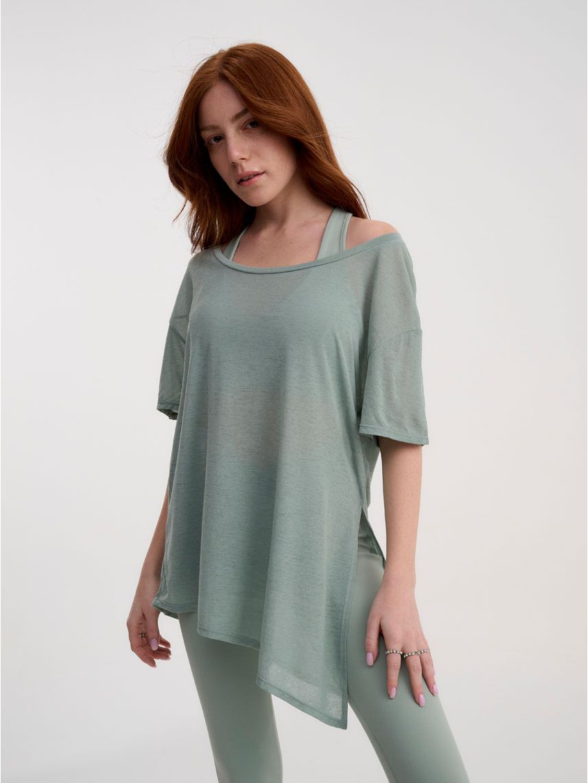 טי-שירט אקטיב אסימטרית